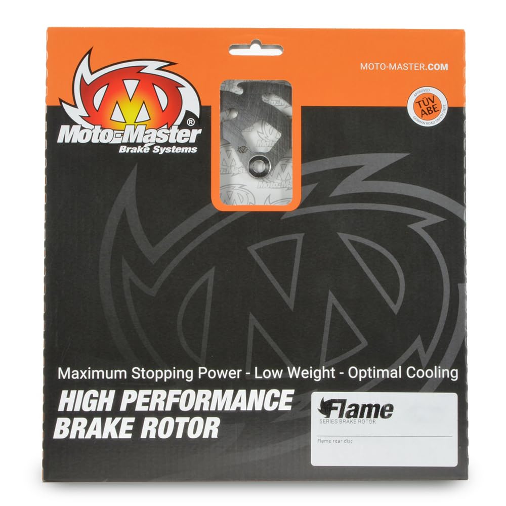 Moto Master Disco Freno Moto Flame Fixed Posteriore per un raffreddamento ottimale e resistenza - spessore 3,1 mm