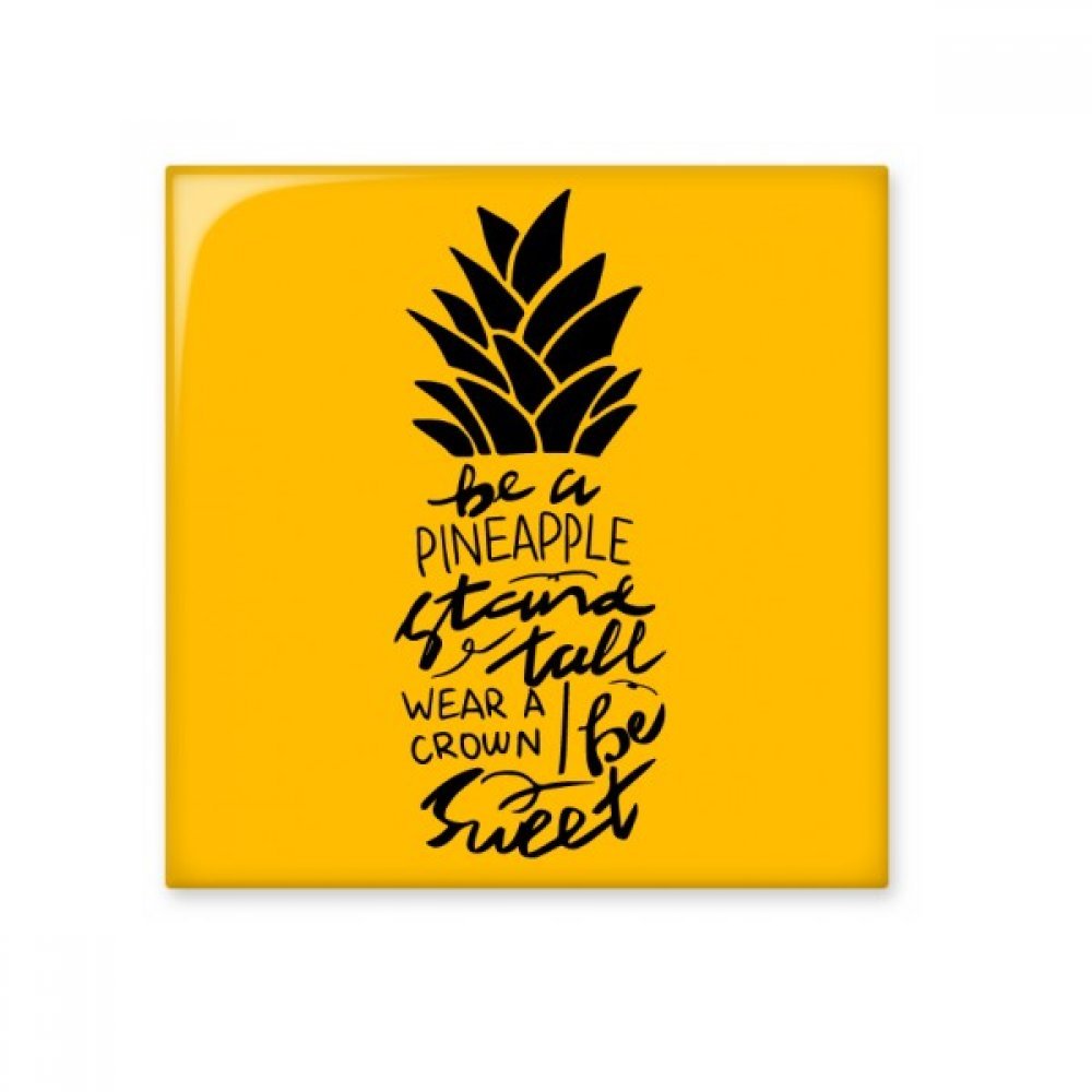 Carrelage céramique ananas jaune d'art pour décoration murale raffinée