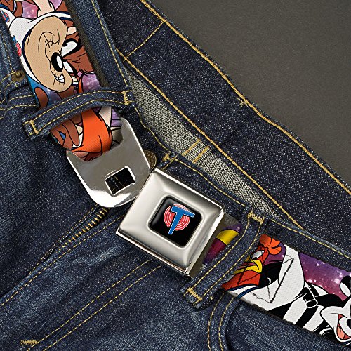 Cinturón Buckle-Down Space Jam para niños ajustable con estampado galaxia multicolor 2