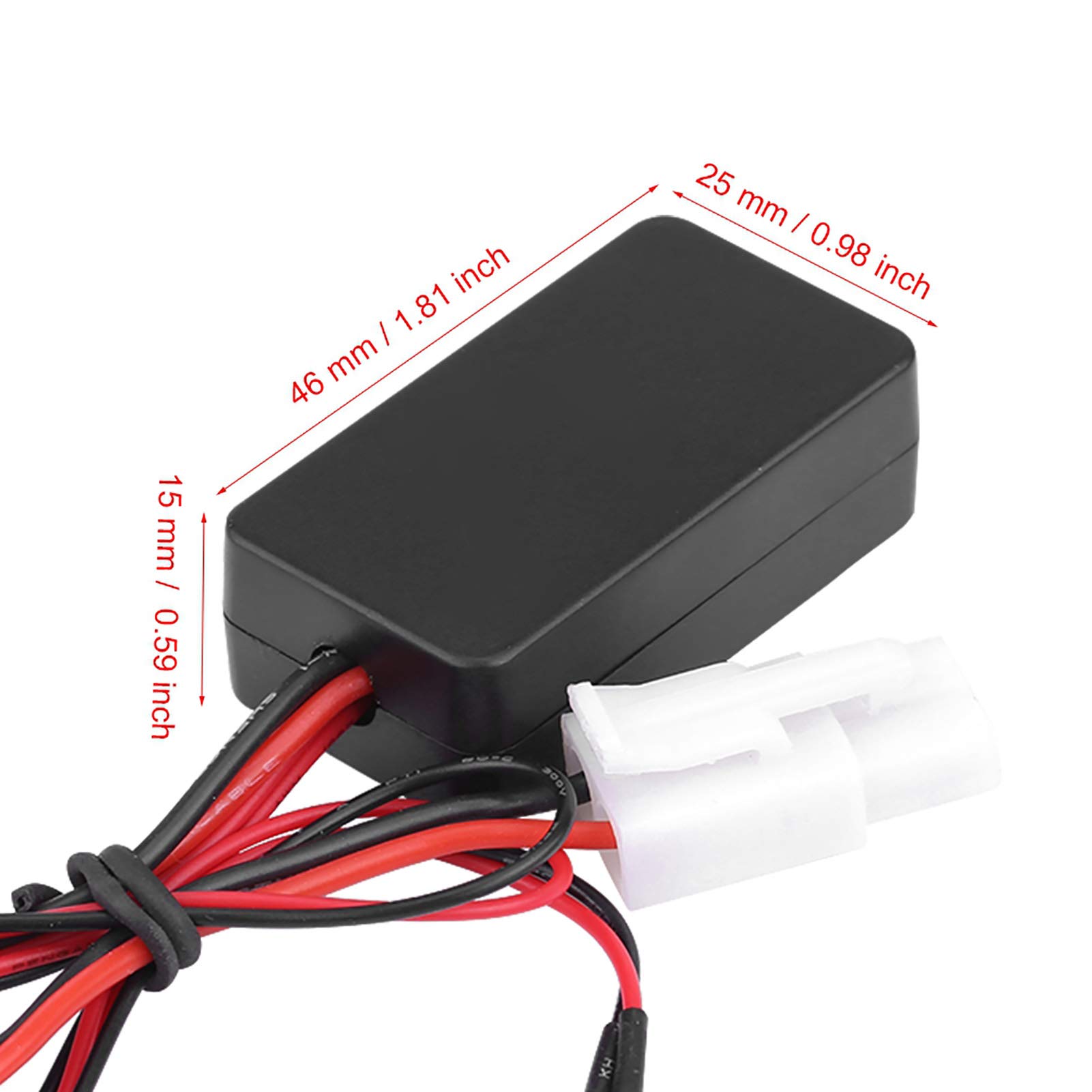 Demeras Verricello RC con Telecomando, Accessorio per Auto cingolato con verricello Elettrico in Metallo in Scala 1/10