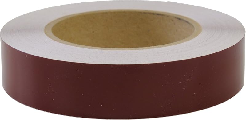 Fita de Pinstripe Lisa Linear Designs em Vinil Vinho 3/4" x 15,24 m – 1 rolo