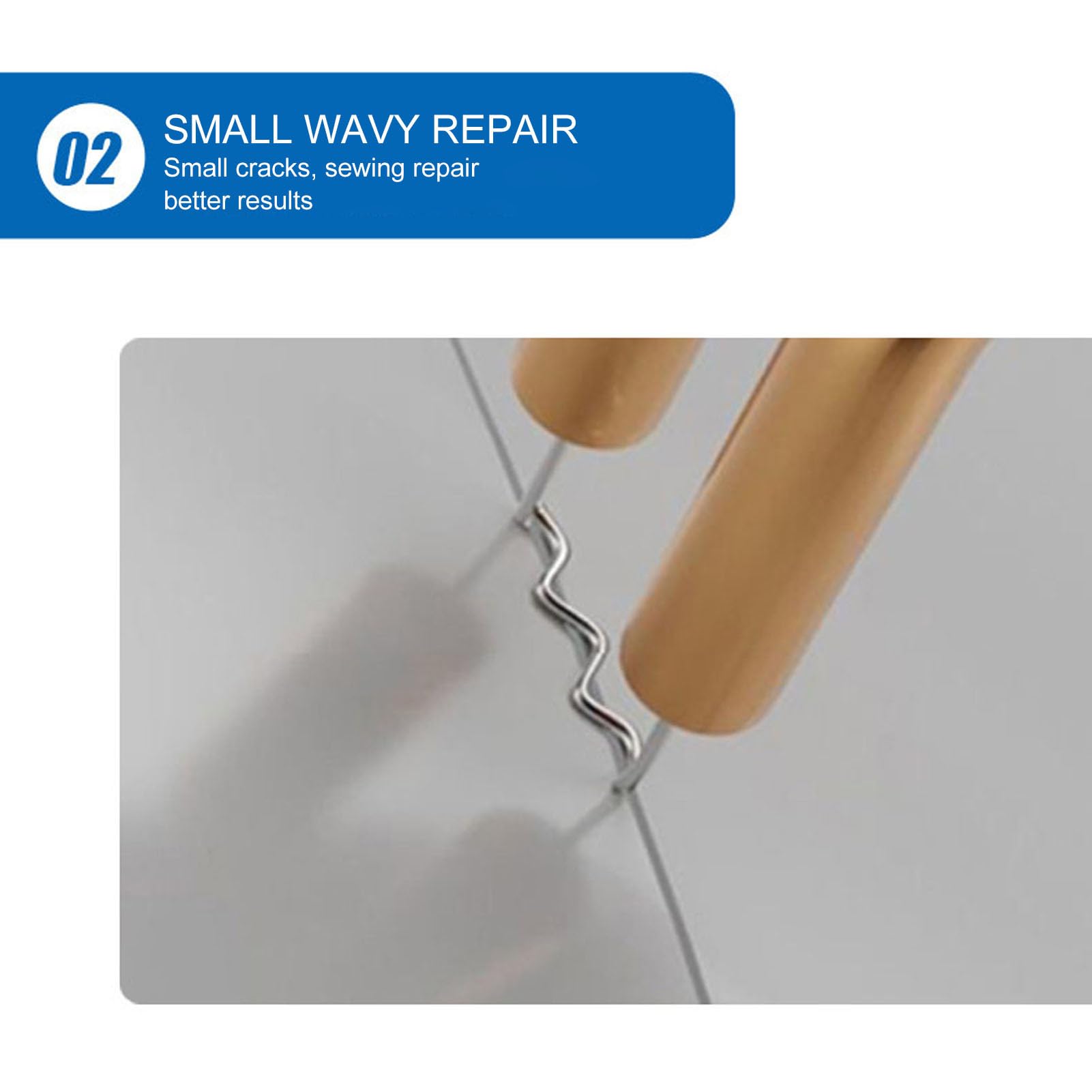 Plastikowy zestaw spawalniczy 50 W Zestaw naprawy spawania ciepłego nitu, odpowiednie dla zderzaków samochodowych, z zaciskami i 4 rodzajami nitów płaskich, wtyczka, 110 V.