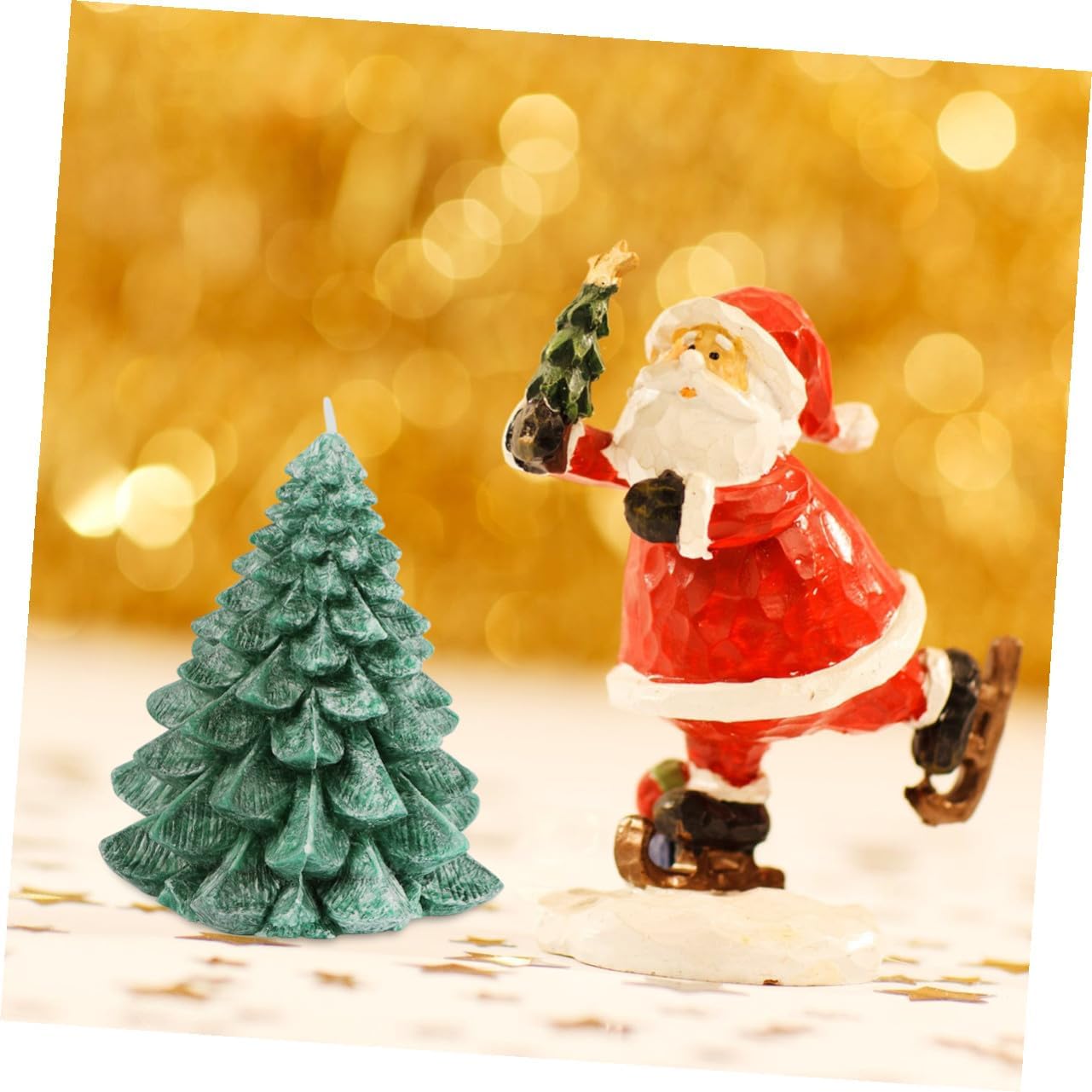 Handmade Wax Xmas Christmas Tree Aromatherapy Candle Festival Prop