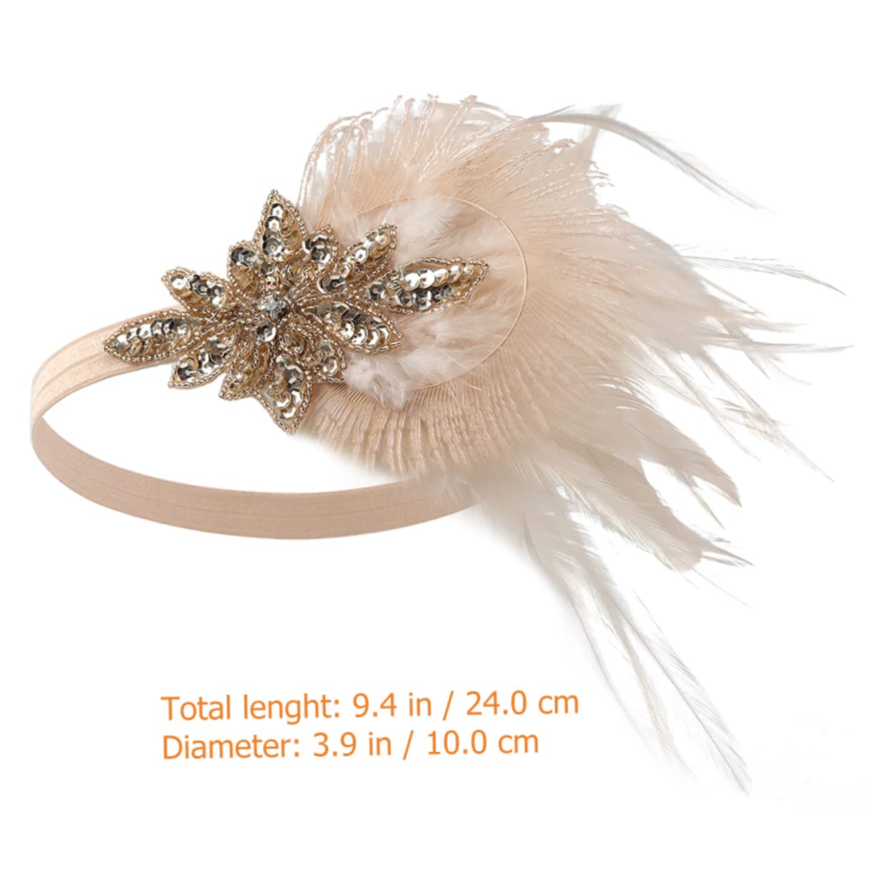 Healeved 5pezzi Cerchietto Flapper Anni Per e Matrimoni Fascia Per Accessori Vintage Per Cerimonie e