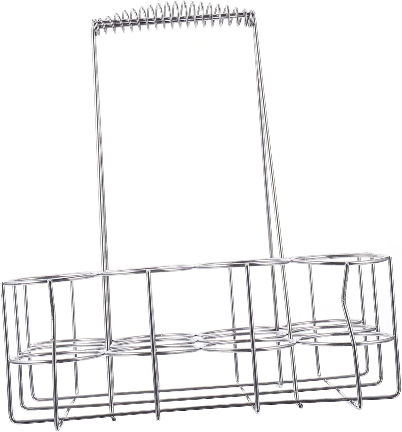 Metal Beer Carrier Basket Handle Portable Beer Organizer for BBQ Picnics Parties Sturdy Alloy Frame