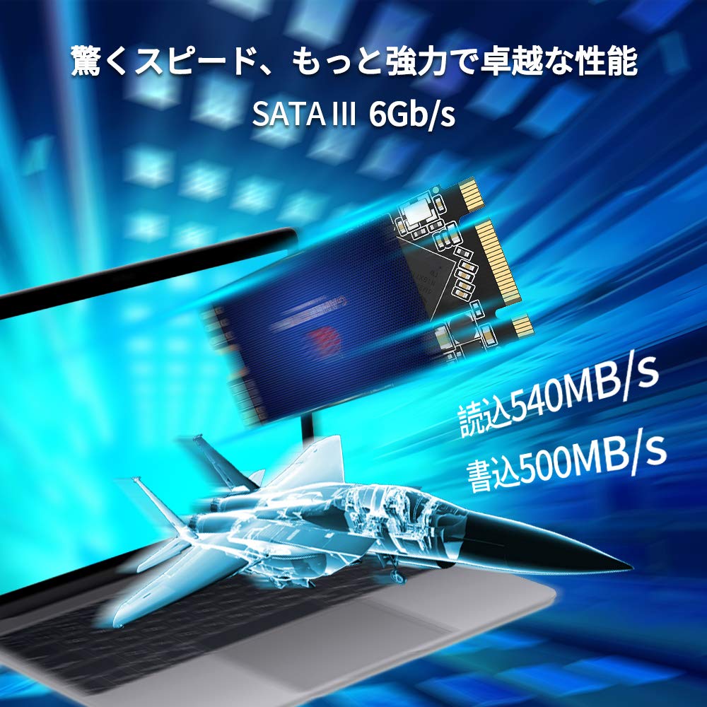 内蔵型SSD GamerKing M.2 2242 SSD 1TB SATA III Amazon | GamerKing M.2 2242 SSD 1TB SATA III 6Gb/s NGFF 内蔵型
