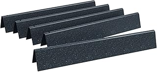 GLOWYE 17.5 Inch Flavorizer Bars for Weber Genesis E310 E320 E300 S310 S320 S330 EP310 EP320 EP330 CEP330 CEP310 Gas Grill with Front Control, for Weber Genesis 300 Flavorizer Bars 7621 & 7620, 5-Pack