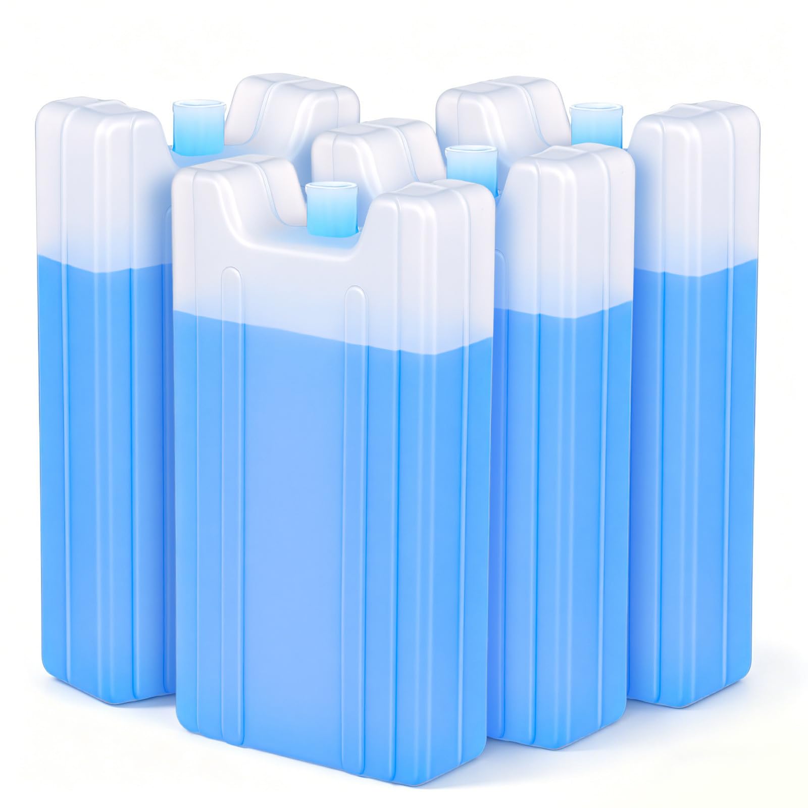 COHEALI 4 Stück Wiederverwendbare Kühlakkus für Luftkühler, 400ml Blau