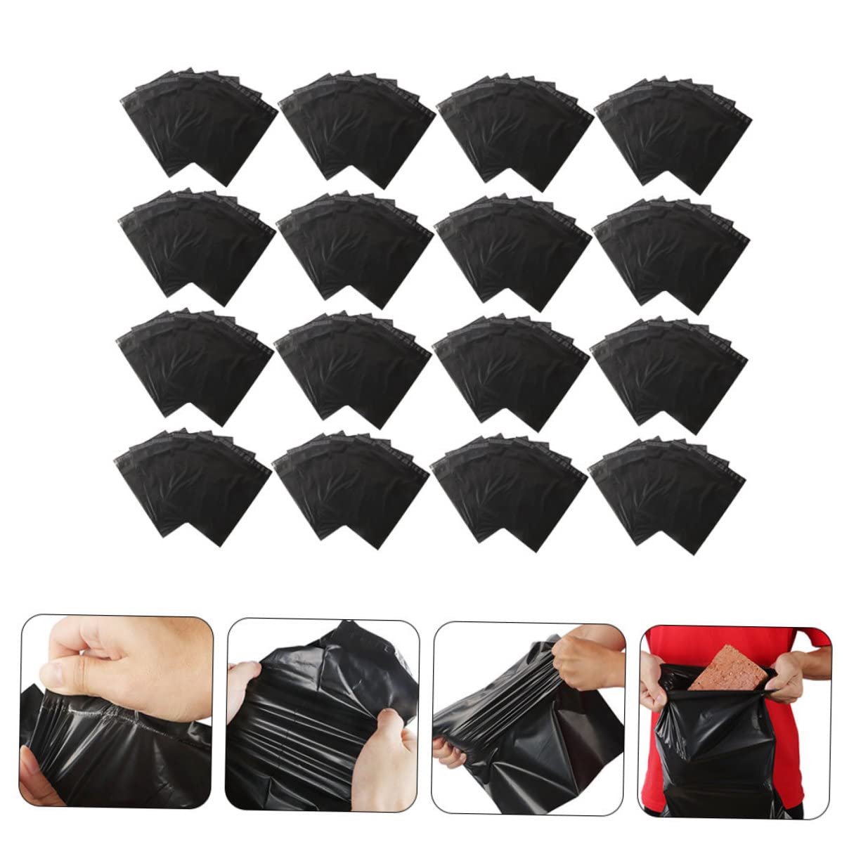 VILLCASE 100pcs Thicken Waterproof Kraft Envelope Bags Shipping Packaging for Clothing Packing Bag Material