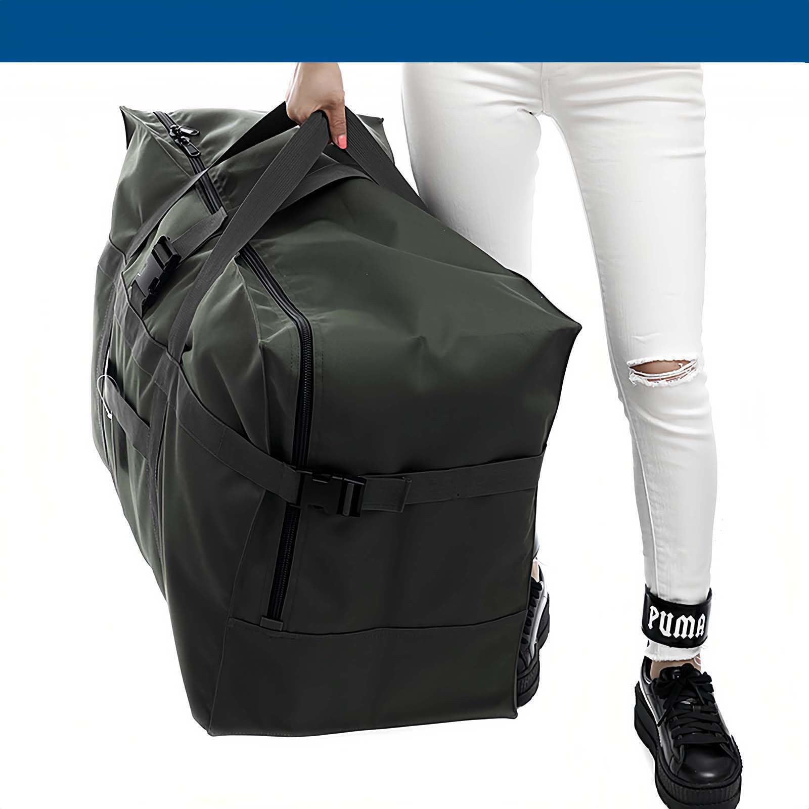 Arxus Grand Sac de Voyage, 120L Pliable Bagage à Main Week-End Overnight pour Homme Femme, Sac de Rangement pour Voyage Aéroport Sport Camping Déménagement
