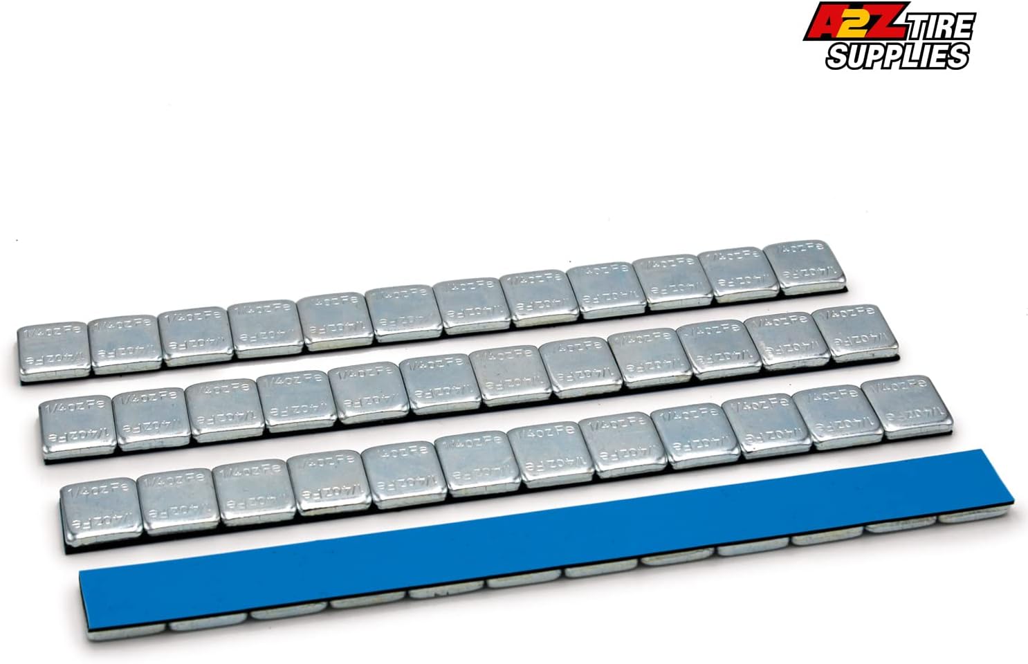 3600 pcs Zinc Plated FE Low Profile Adhesive Stick on Wheel Weight 1/4oz 0.25oz Segments 300 Strips 54 Lbs for Car, SUV, Truck Specially Made for USA Market