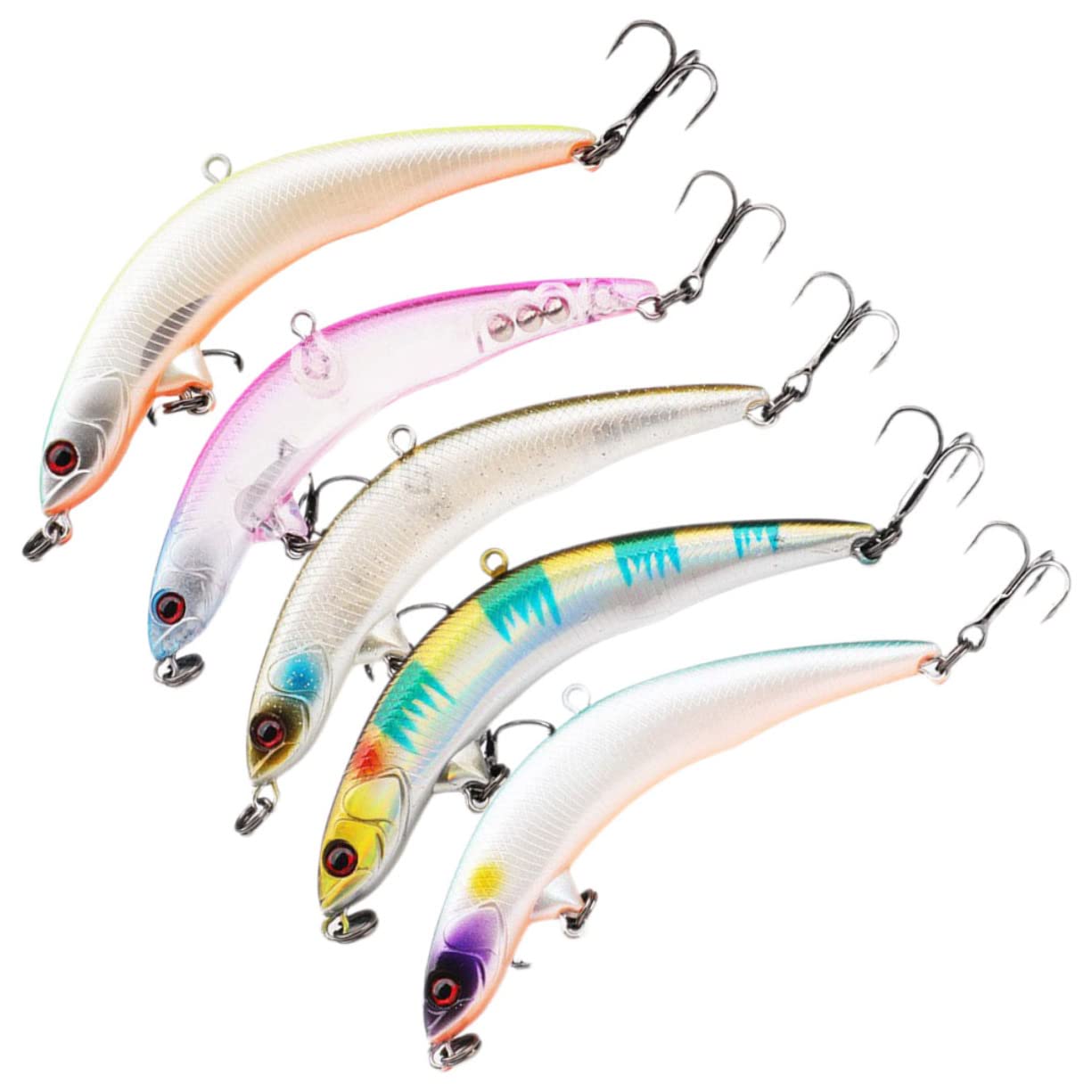Garneck 20pezzi Ganci Sinking Per Pesca Creativa Esca Pratica Per Dolce Strumenti Di Pesca Comodi e Stabili Per Attirare Predatori