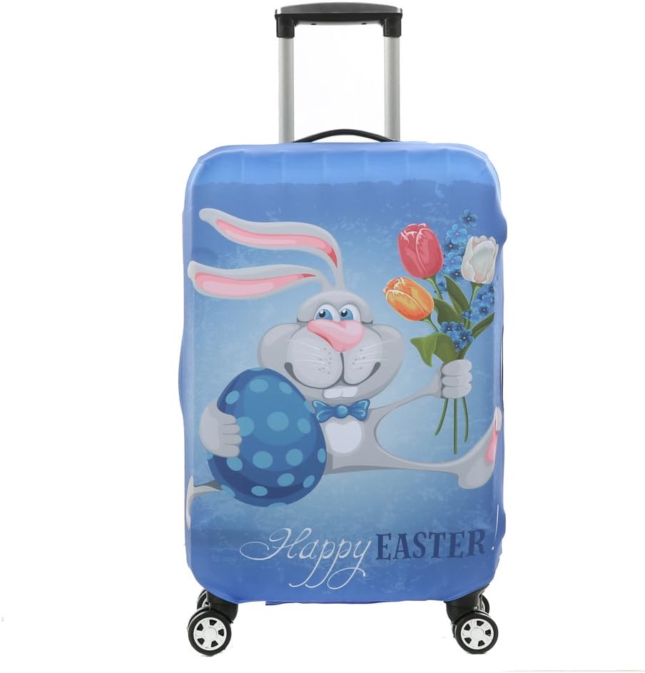 Colorpole Digital Luggage Cover Protective Suitcase Fabric Fits 18 22 30 inch (S, Easter Gift)