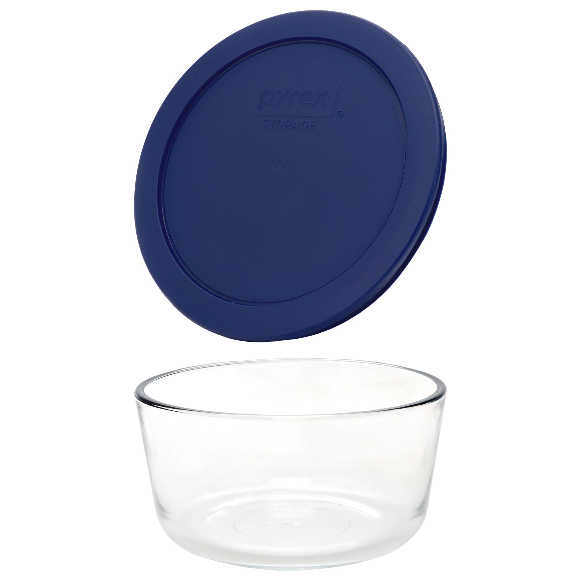 Amazon.com: Pyrex 7201 4-Cup Glass Bowls and 7201-PC Dark Blue Lids  (2-Pack) Perfect for Meal Prep, Organization, Food Storage and so Much More  - Made in USA : Home & Kitchen