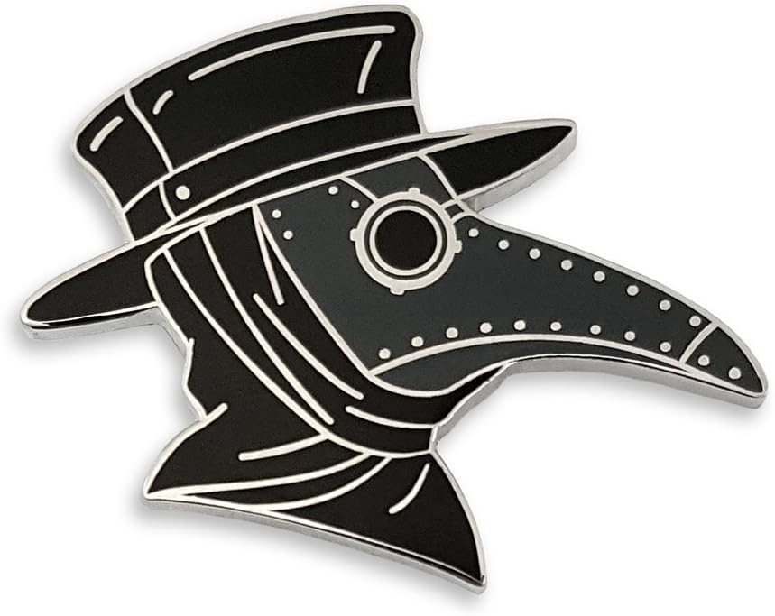 Pinsanity SteamPunk Plague Doctor's Mask Enamel Pin