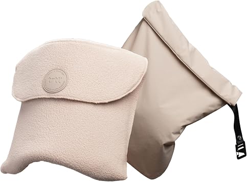 Trtl Travel Pillow Original 2.0 Scientifically Proven Super Soft Travel Pillow with Premium Head & Neck Support for Airplane Travel Machine Washable Lightweight & Compact Sand Beige