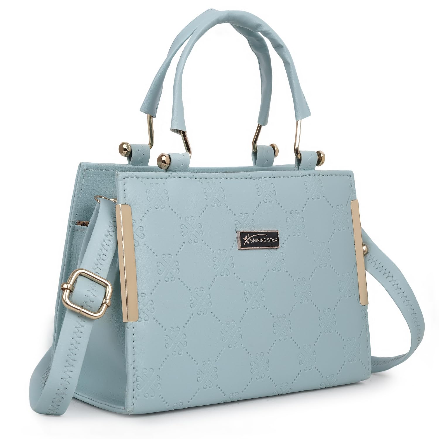 JFC Synthetic Leather Womens Satchel Bag | Ladies Purse Handbag | Women bags SKY BLUE (B0D1K8227Z) Amazon Price History, Amazon Price Tracker