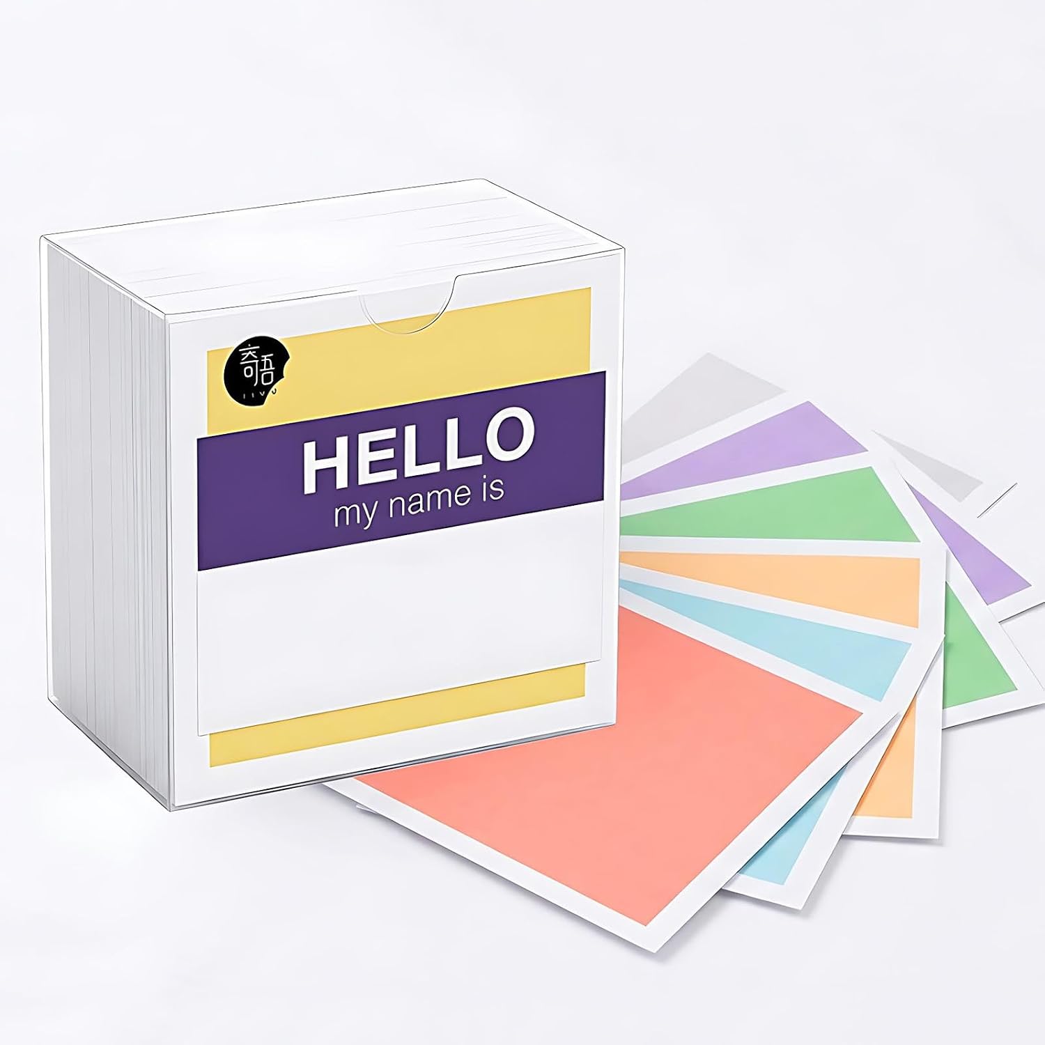 360 Sheets Non-Adhesive Memo Pad Cube, 18 Aesthetic Colors Note Paper with White Border, 3.15"x3.15" Square Scratch Pad for Desk, Office Color-Coding, Includes 6 PVC Stickers & Storage Case
