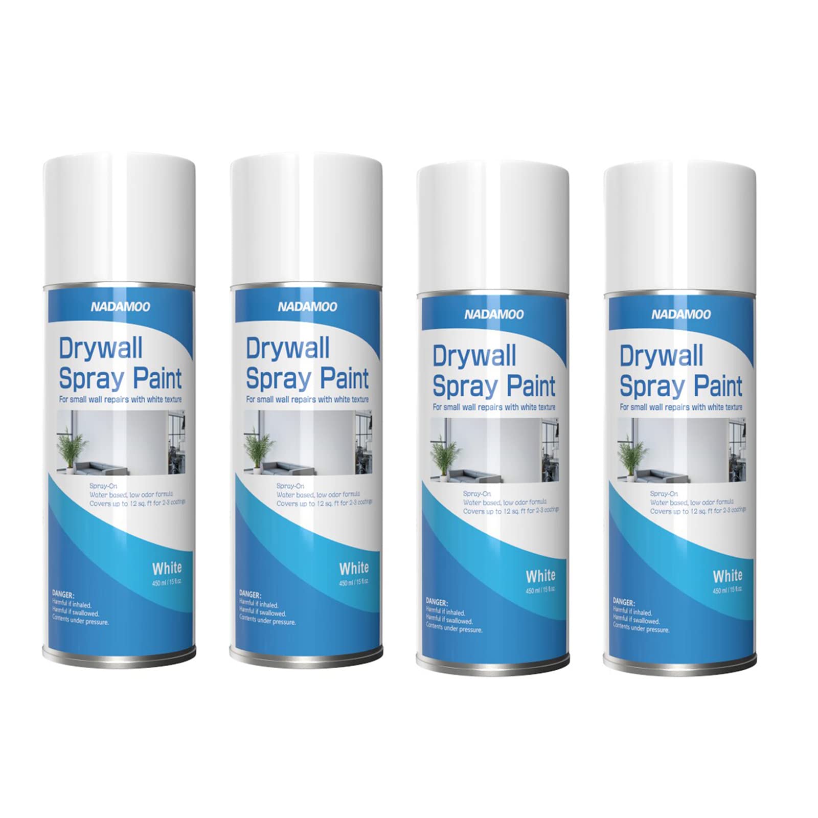 NADAMOO Aerosol White Paint for Wall, Odorless Water Based Drywall