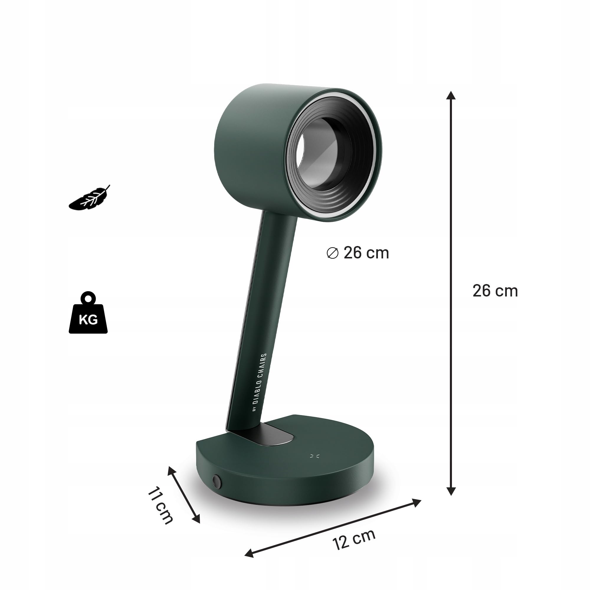 Diablo Chairs Soporte para Auriculares RGB World of Tanks De Acero con Cargador Inalámbrico 15 W Iluminación LED Hub USB Y Audio Base Antideslizante Estilo Gaming WOT