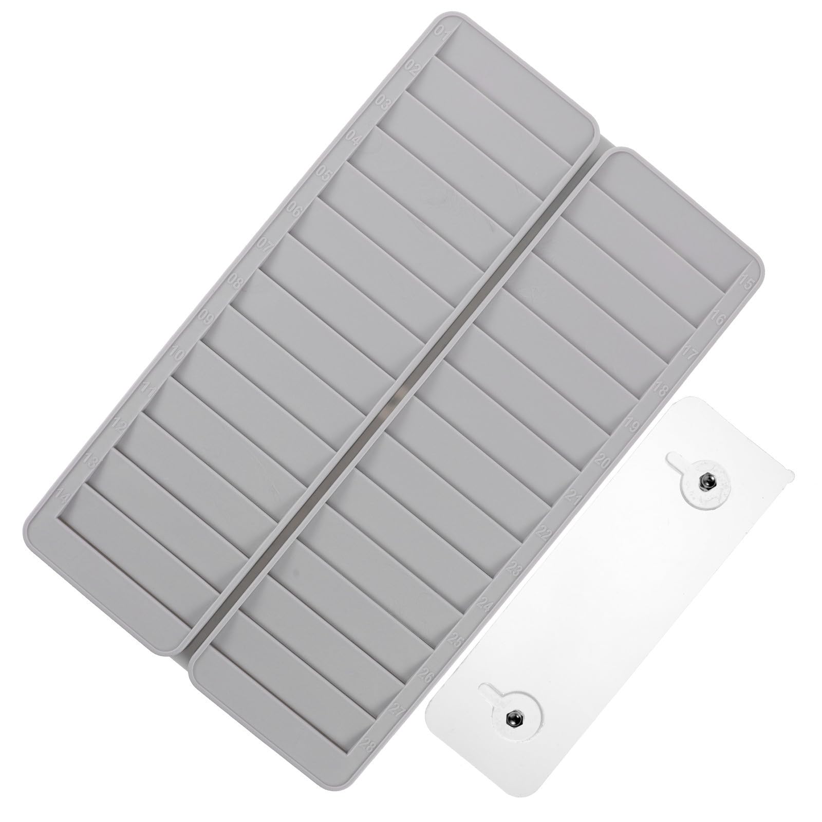 Estante para tarjetas de asistencia de plástico PP retráctil con 28 ranuras CRAFTHROU