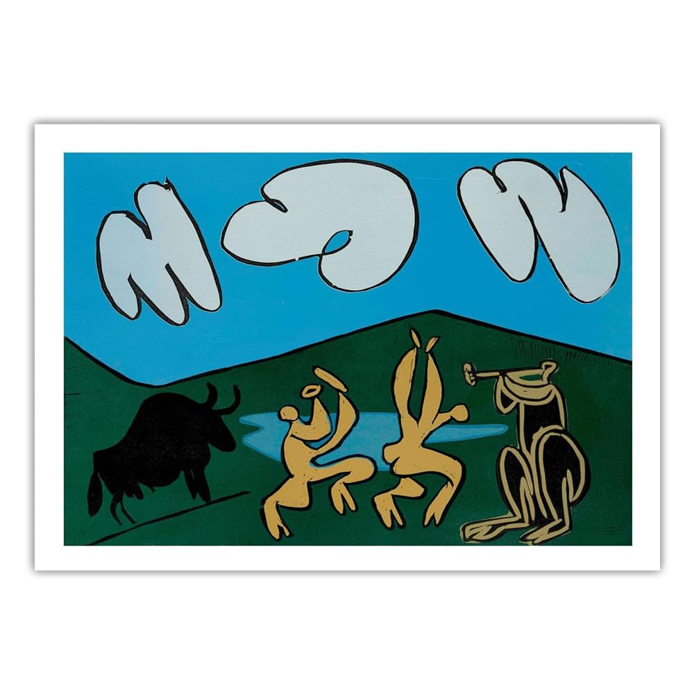 Rikin Liuff The Figures Dancer by Canvas Poster Wall Art Home Decor 40x60cm Frameles