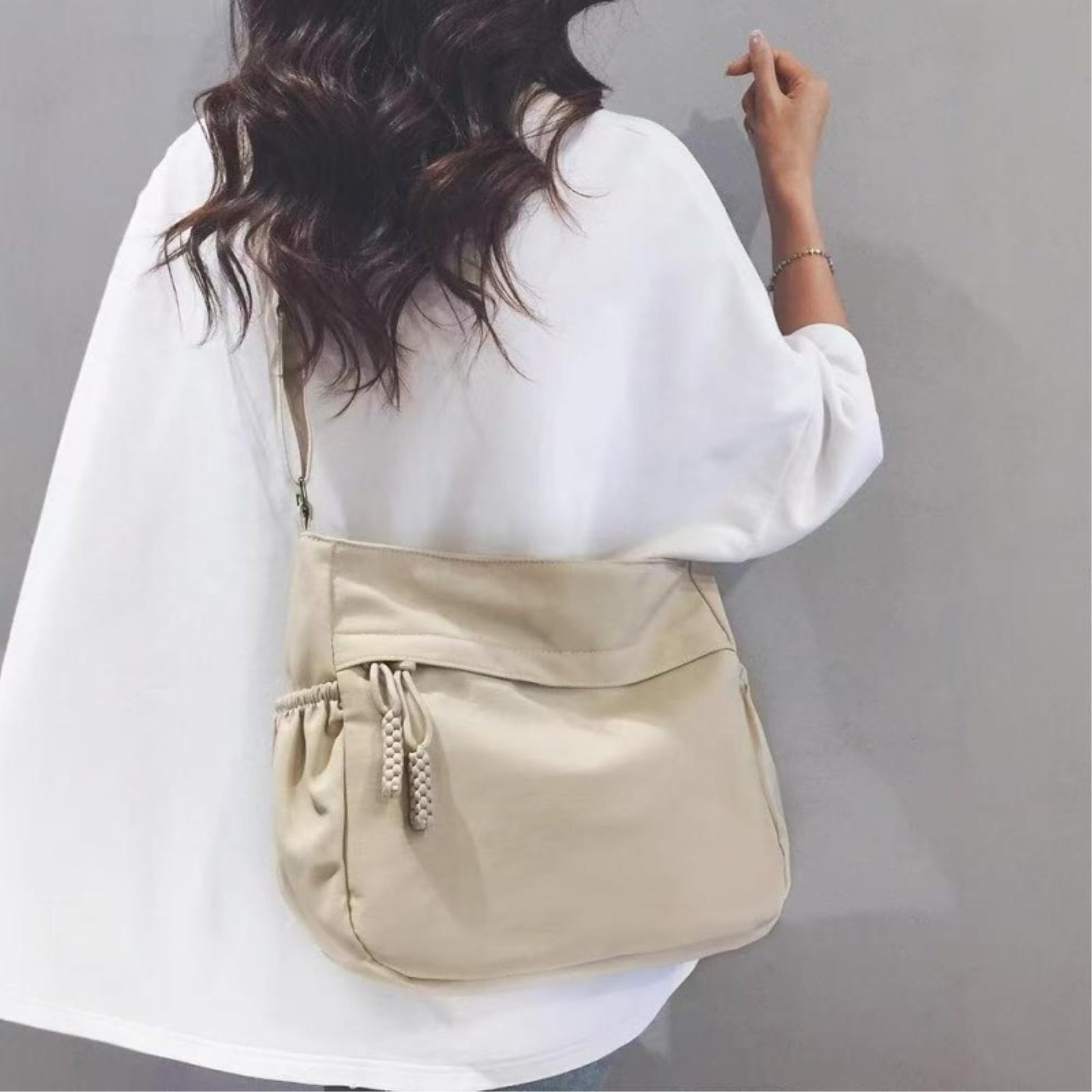 Damentaschen Einfache Und Geräumige Handtasche, Lässige Vielseitige Leinwandstasche, Geeignet Für Das Pendeln Von Frauen -Black