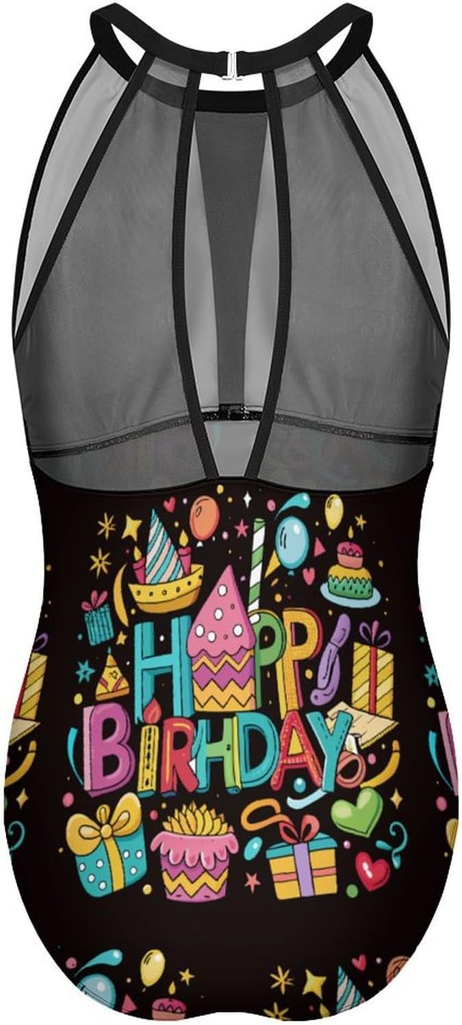 Adugen Origei Jellyfish Pattern Women's One-Piece Swimsuit Party Bathing Swimsuit Beach