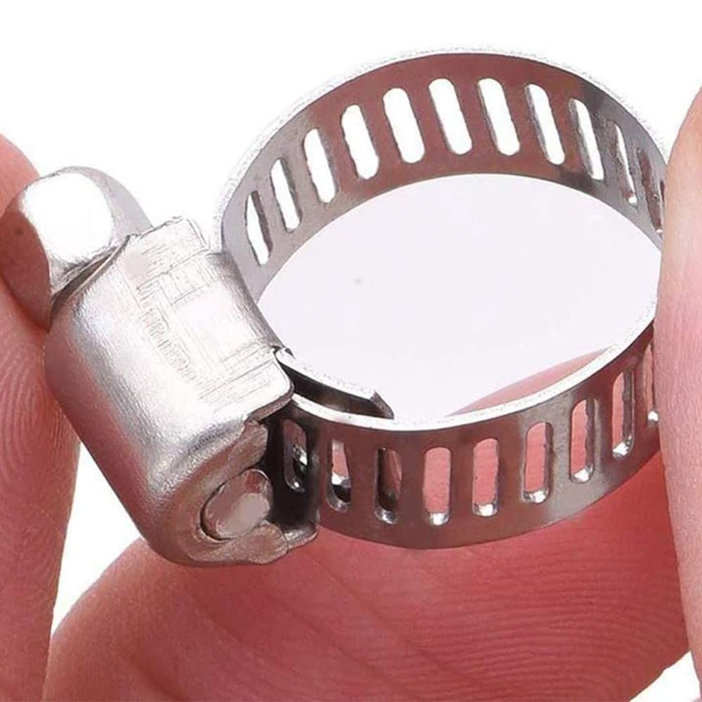 20 Colliers De Serrage Inox 304 13-19mm - Pour Tuyaux Eau, Gaz, Auto - Lot Réglable