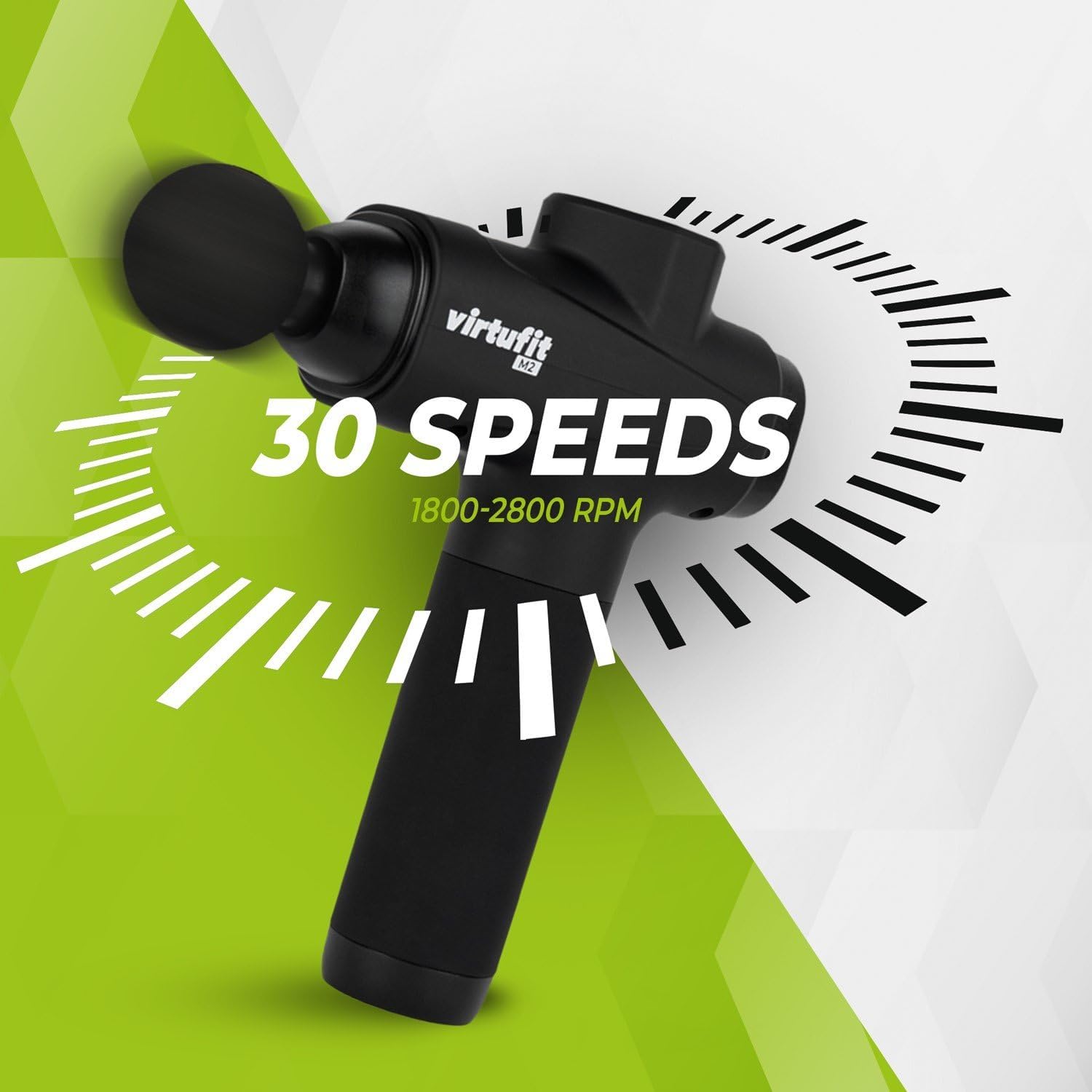Massage gun with '30 SPEEDS' text
