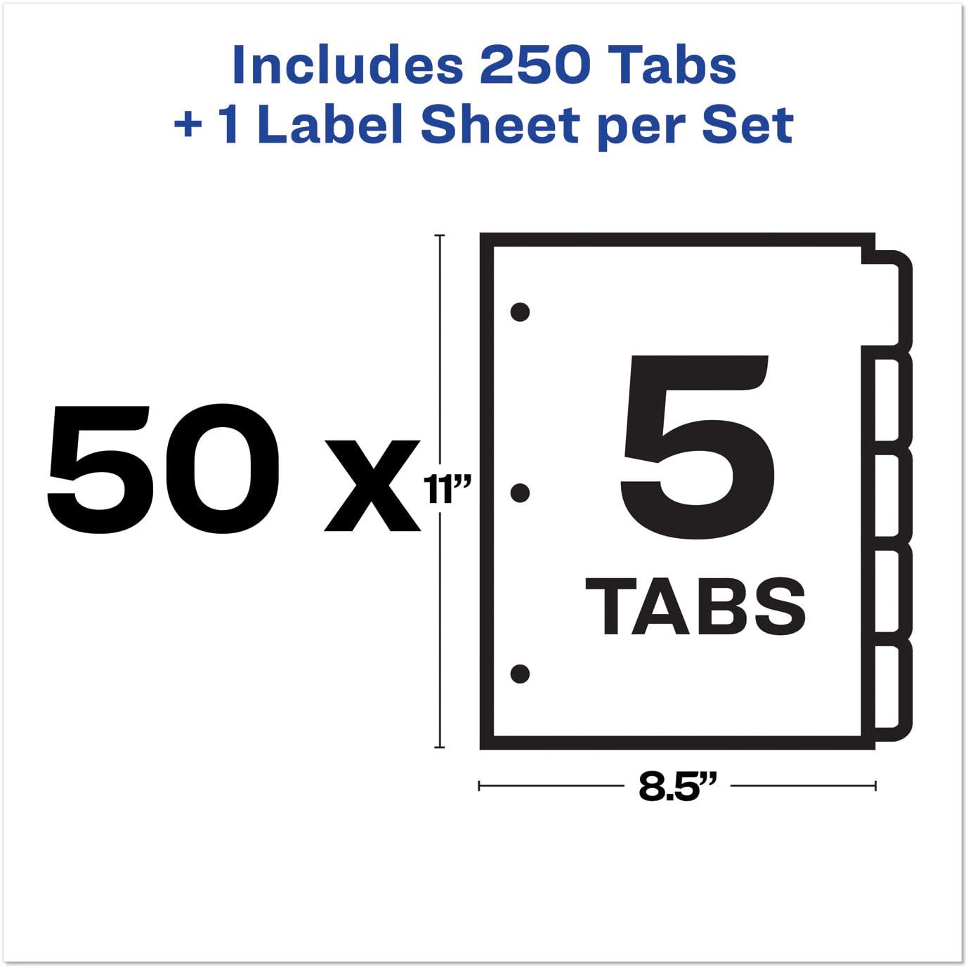 AVERY AVE11556 - Print and Apply Index Maker Clear Label Dividers