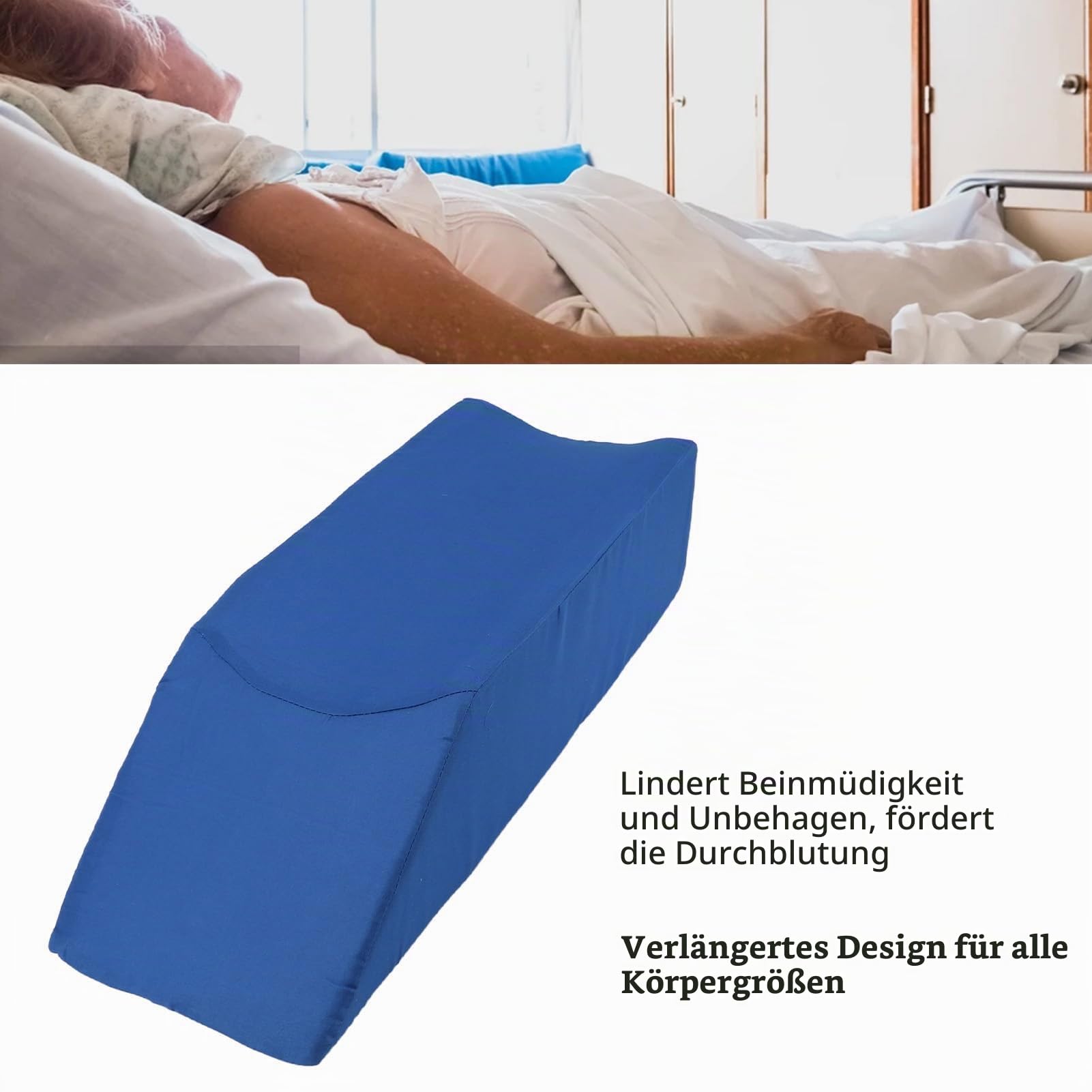 Beinhochlagerungskissen aus Memory-Schaumstoff Zum Schlafen, Lesen, Ausruhen, für Operationen, Verletzungen, Lindert Rücken-, Hüft- und Knieschmerzen, Verbessert die Durchblutung