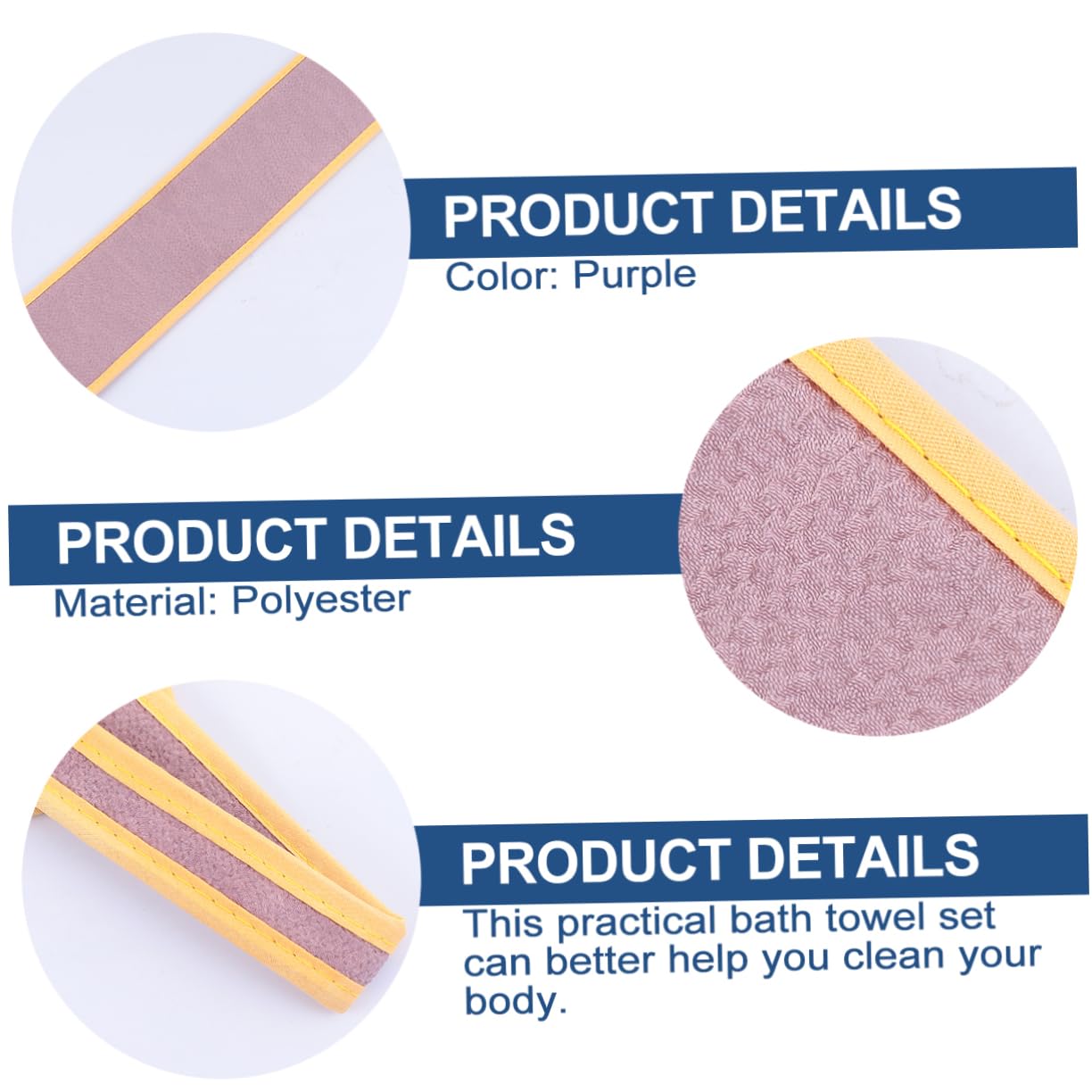 SHERCHPRY 2Pcs Back Scrubber Exfoliating Bath Glove Set Shower Exfoliating Gloves for Comfortable Skin Care for All Body Types and Heights