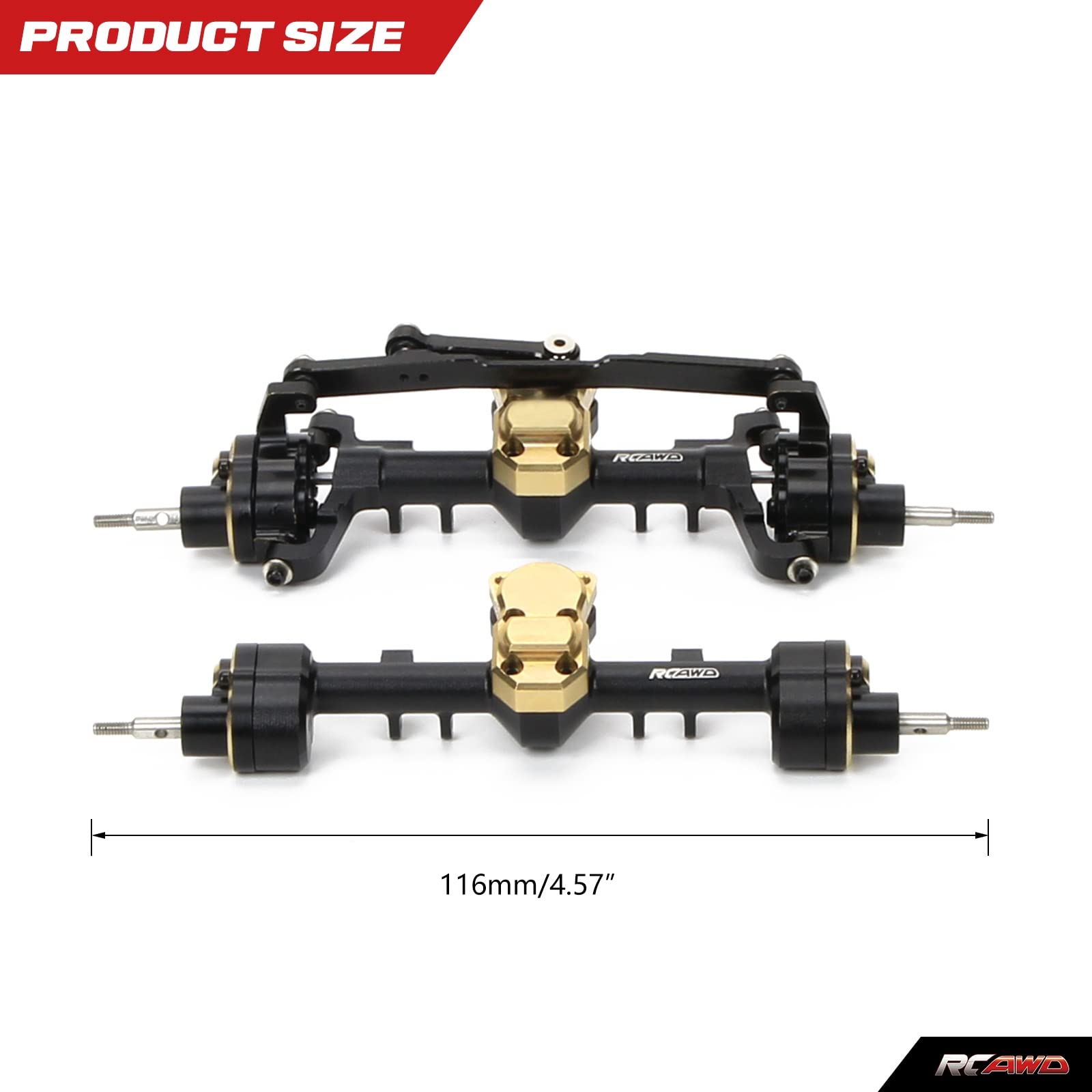 Axial Upgrade Parts RCAWD Steel Front Portal CVD Drive Shaft Axles For ...