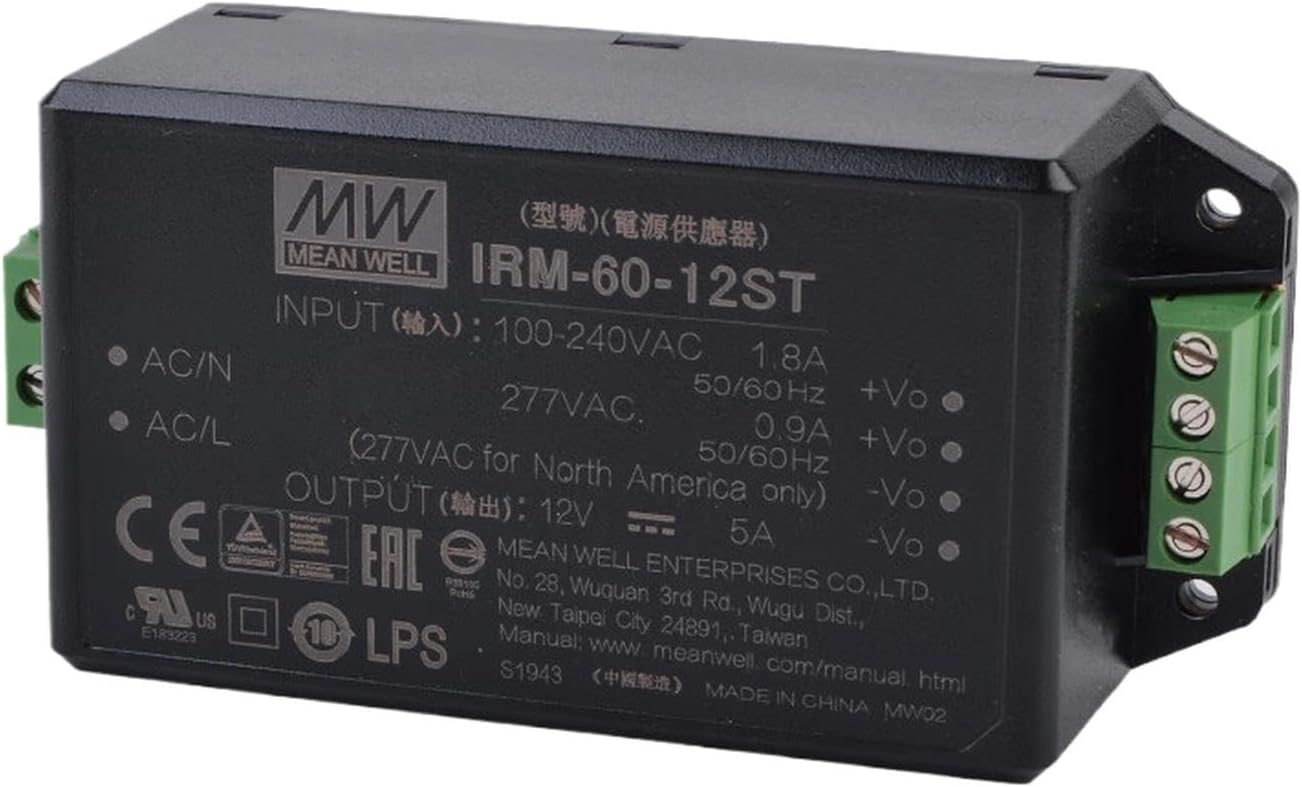 IRM-60-12ST 12V 5A 60W High Efficiency Power Supply for Industrial
