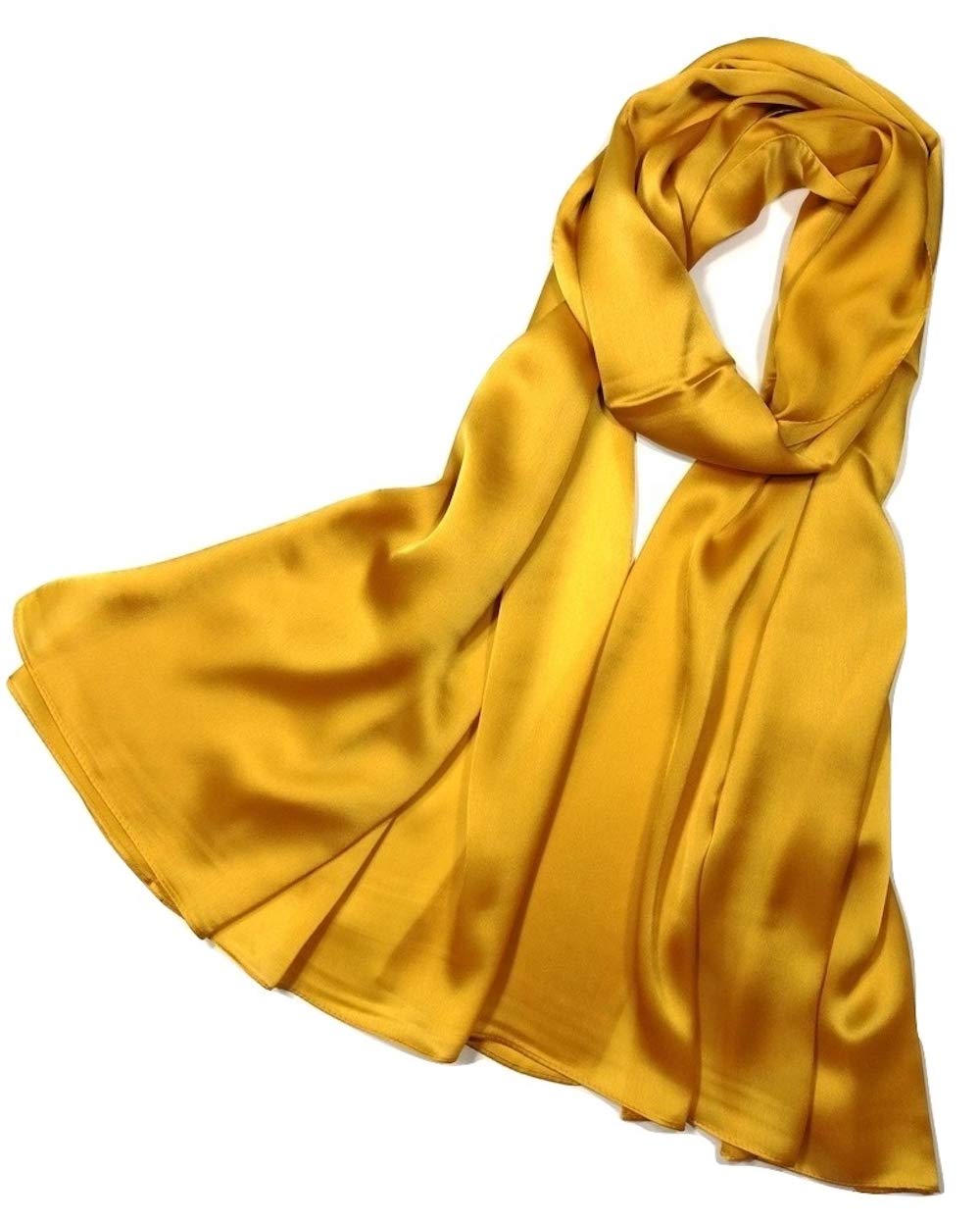 ShanlinSilk Feel Long Satin Patterned & Solid Color Scarves for Women in Gift Box