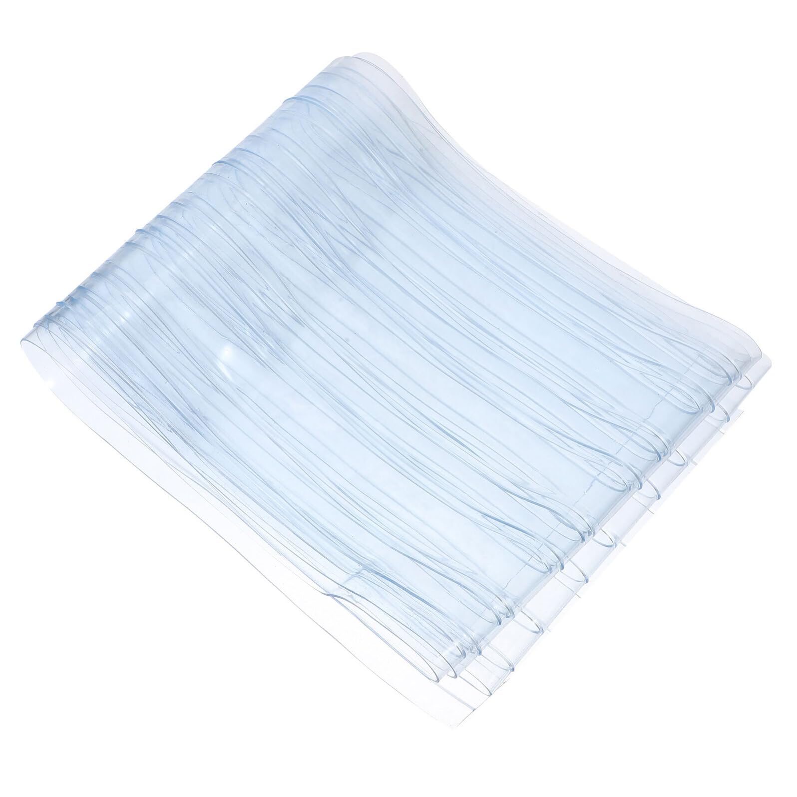 Rideau de porte pour niche en PVC robuste 14 mm transparent bleu ciel