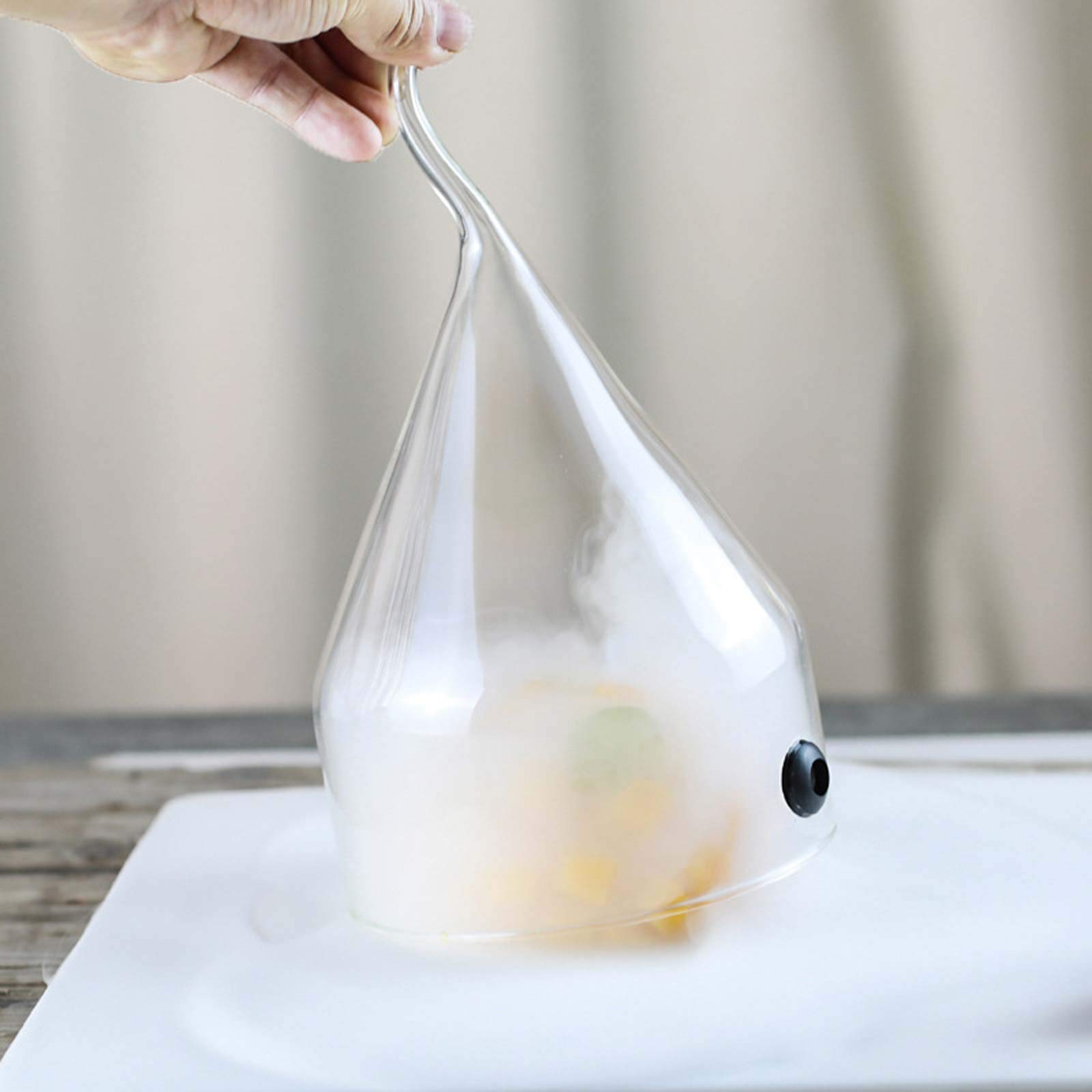 Huanxin Transparent Smoking Gun Dome For Cocktails Food Cover, 6 In Smoker Gun Dome For Plates, Glasses, Bowls, Smoke Infuser Cloche, Smoke Infuser Accessory Lid, Diameter