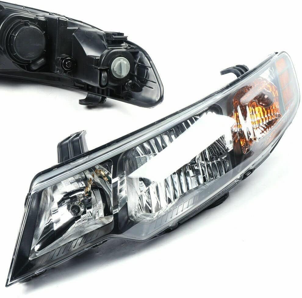 Miniatura 9 de OUKANING - Para 2010 2011 2012 2013 Kia ForteForte Koup halógeno faro delantero izquierdo lado del conductor estilo fábrica negro carcasa ámbar