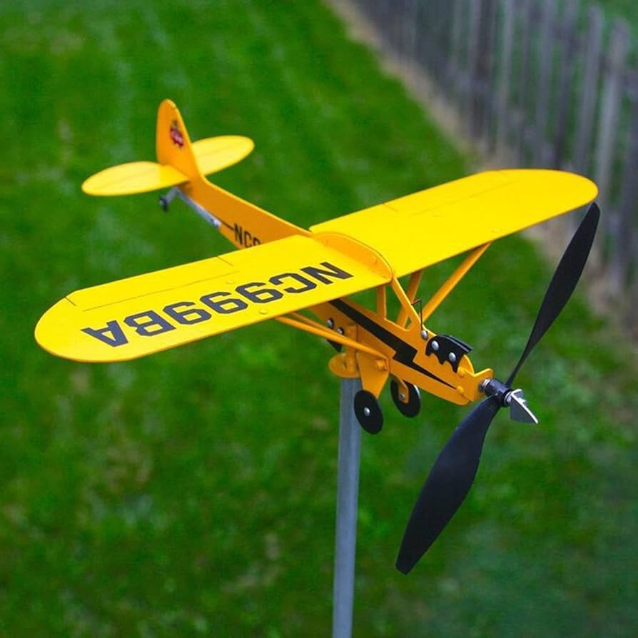 Amazon.com : Piper J3 Cub Airplane Wind Spinner - Metal