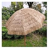 Las sombrillas de playa hawaianas para exteriores están hechas de material de tela de poliéster, el estilo festivo le brinda un estilo hawaiano cómodo y fresco, como estar en el hermoso Hawái.