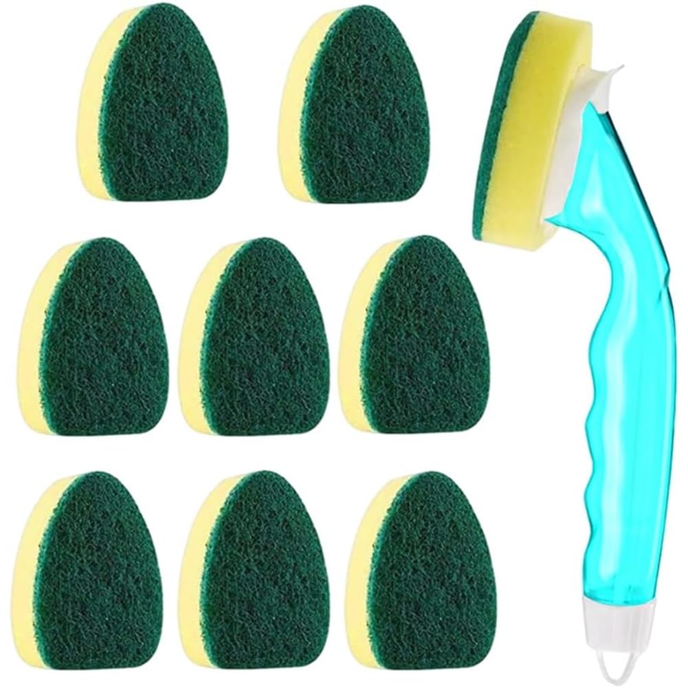 CTRLZS Dish Wand Sponge Refills, Dishwand Refills,Non Scratch Dish Sponge with Handle Replacement Set