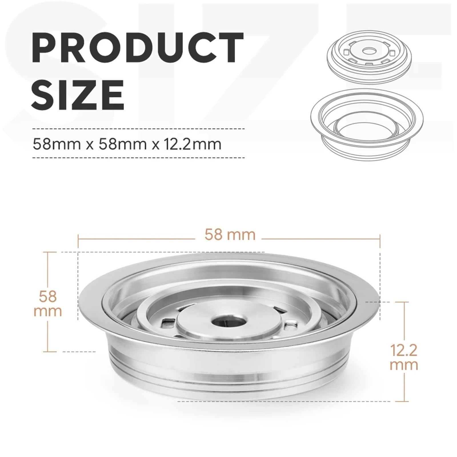 Compatible con adaptador de cápsula | Se adapta a Vertuo Pop, accesorio convertidor de cápsulas reutilizable(150ml)