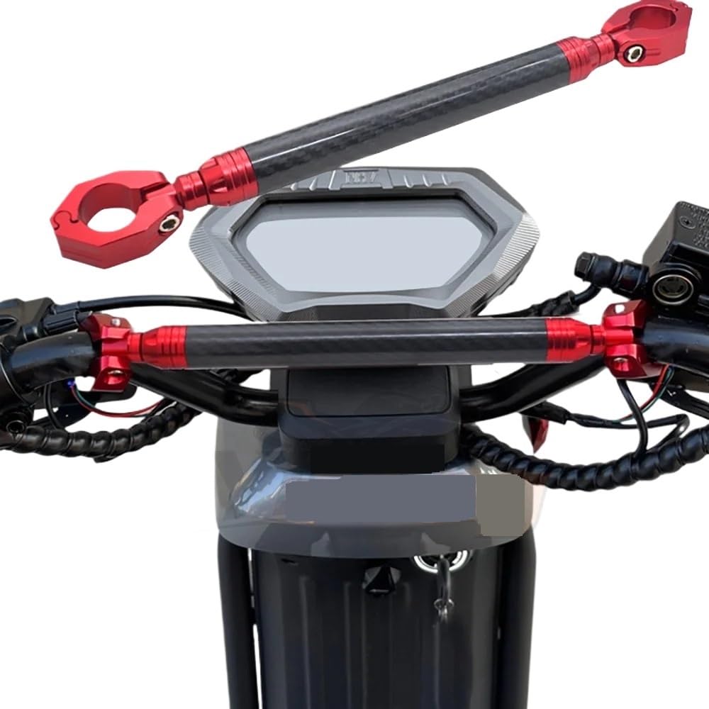 manubri moto Rafforzamento della staffa di bilanciamento barra trasversale | Rinforza la leva della maniglia Impugnatura universale per manubrio del motociclo 7/8 "22 mm regolabile