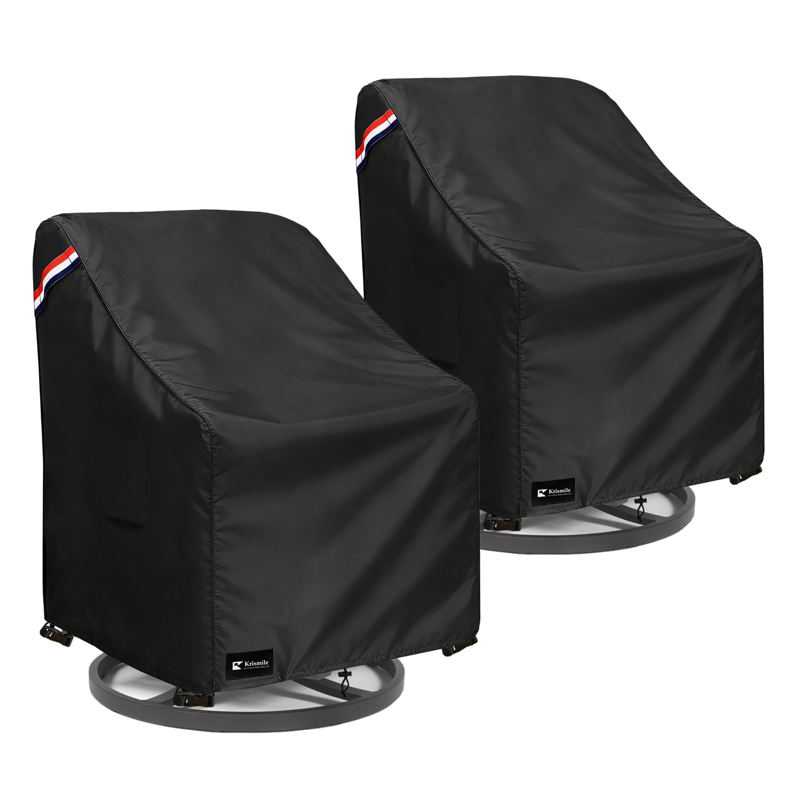 Photo 1 of Outdoor Swivel Rocker Chair Cover 2 Pack,Waterproof Rocking Chair Covers, All-Weather Protection Outdoor Lawn Patio Furniture Covers for Patio Chair 32" W x 35" D x 32" H, Black