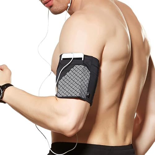 Brazalete deportivo universal para todos los teléfonos. Brazalete para teléfono celular para correr, fitness y entrenamientos de gimnasio (iPhone