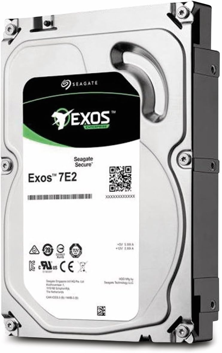 Seagate 3.5 Inch 1 TB Exos E-Class Enterprise SATA Internal Hard Disk Drive - Silver