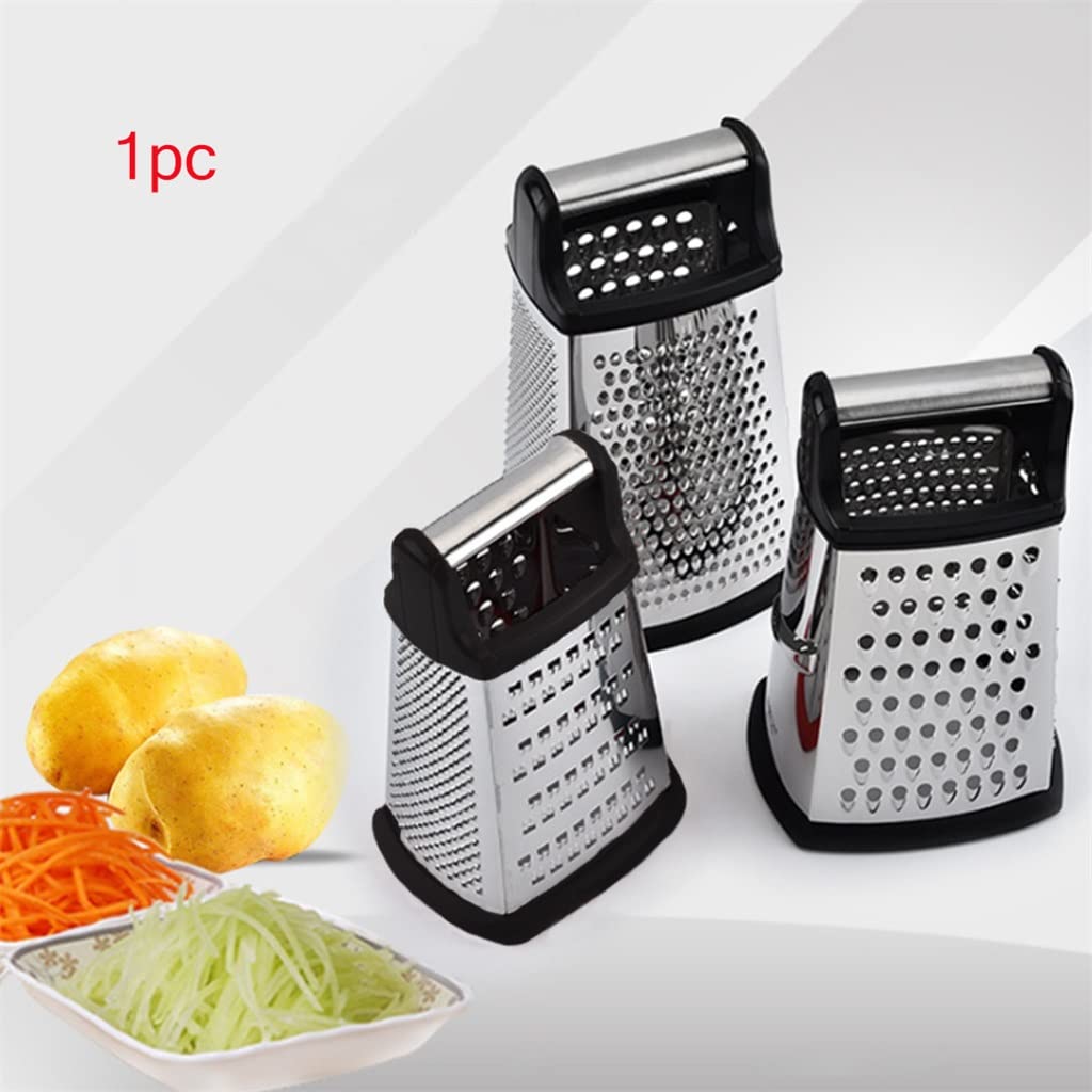 ArinkO Grattugia a 4 Lati in Acciaio Inossidabile per Formaggio e Verdure - Design Elegante - Dimensioni compatte (22,5 cm)