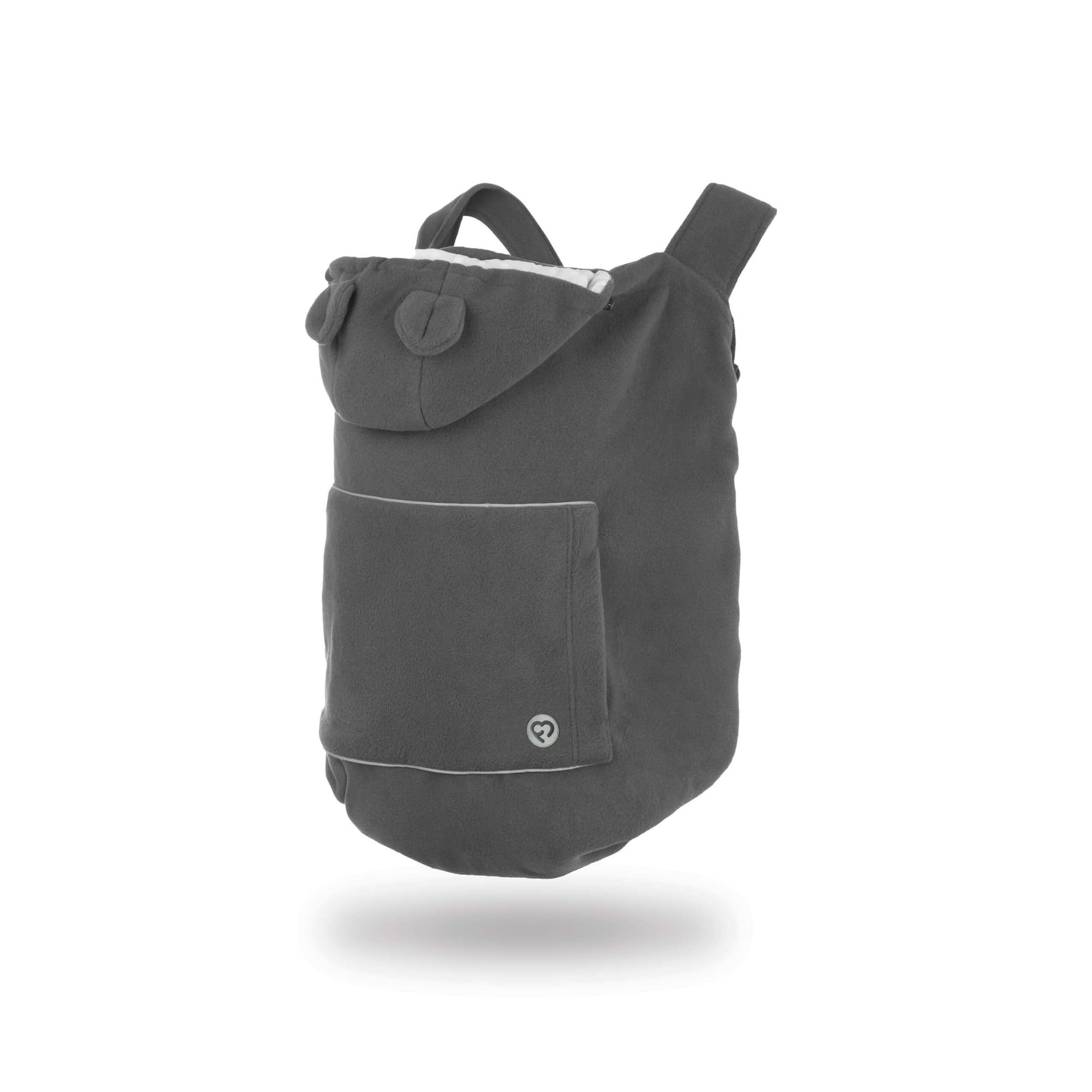 FUN2BEMUM Fleece Baby Tragecover Tragebadeckung Bäreonohren Graphite