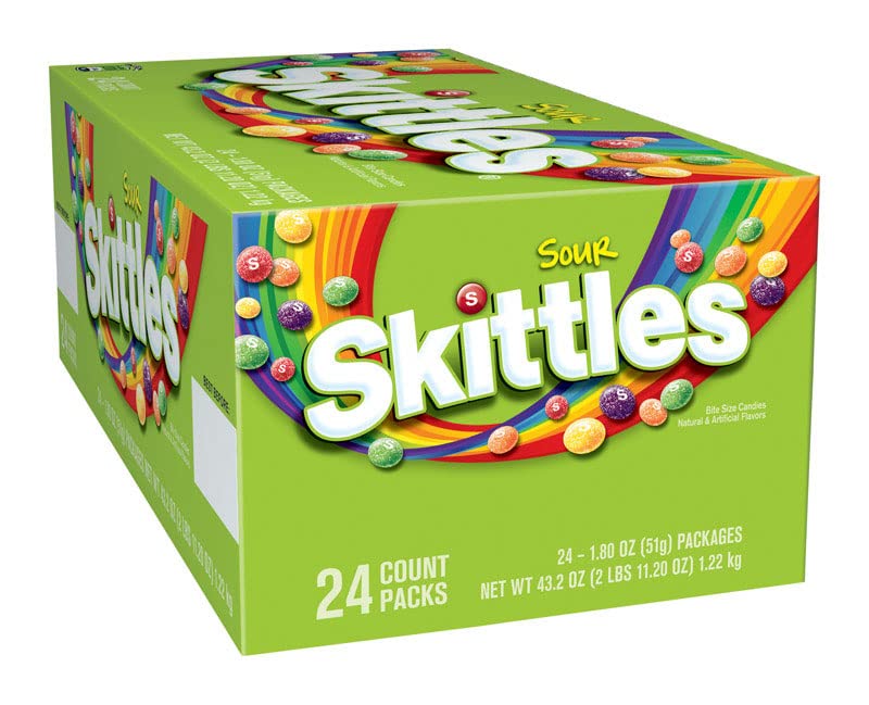 Miniatura 2 de Skittles Caramelo masticable surtido agrio 1.8 oz. - Cantidad total: 2424